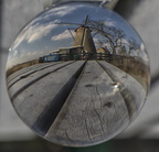 Glass sphere windmill